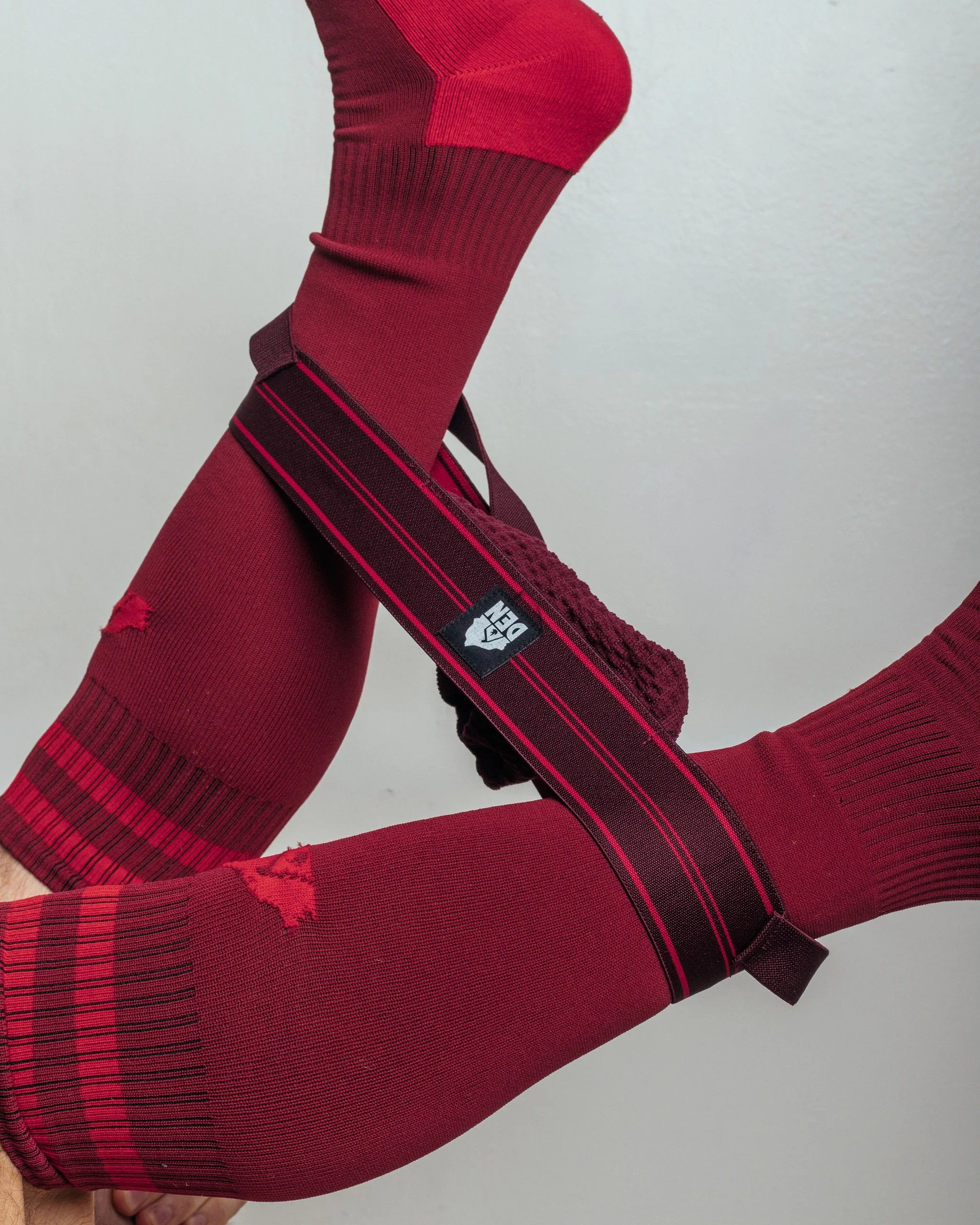 Burgundy Harness/Jock/Socks 3Piece Set - Image 3