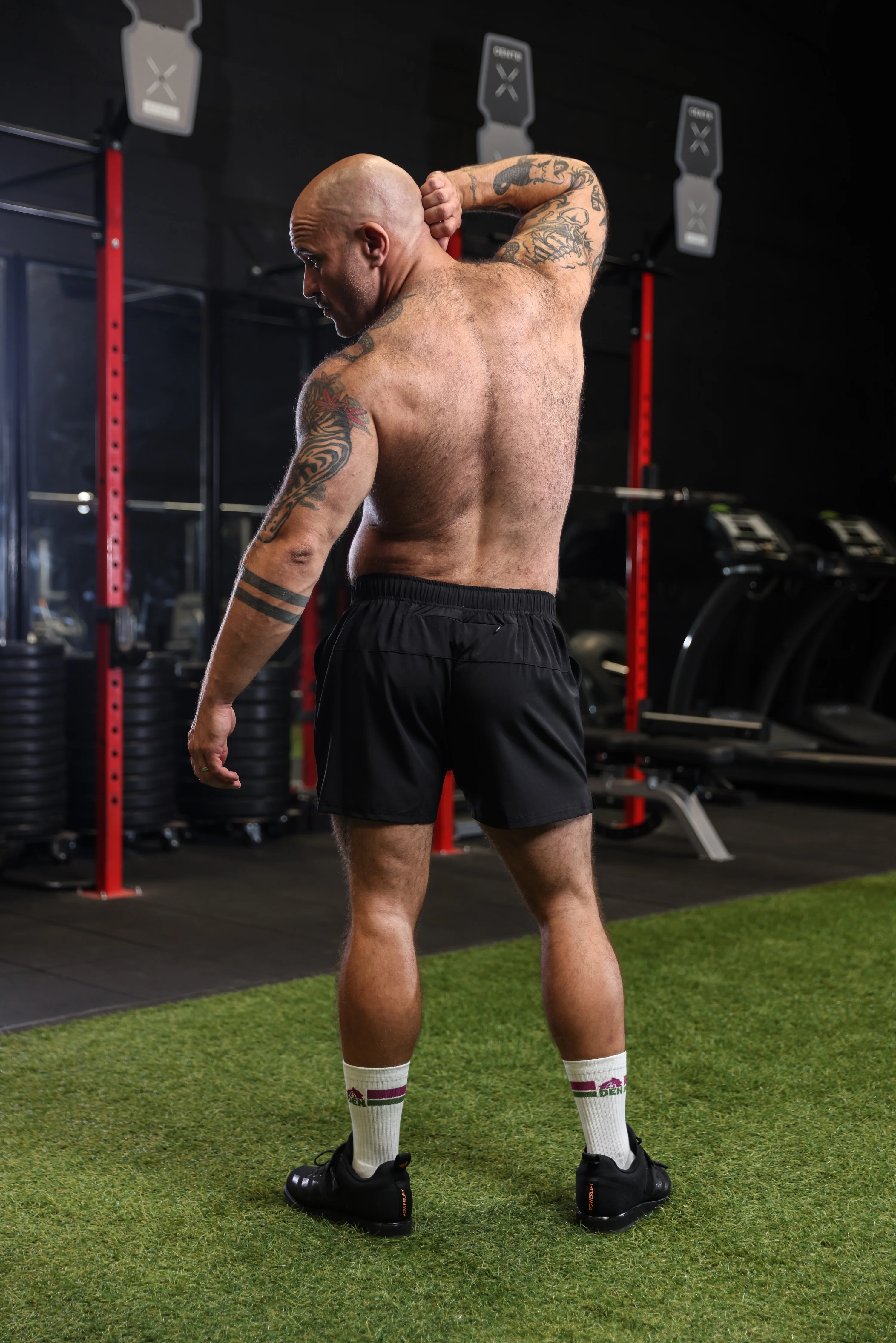 DEN X Bear Trainer Gym Shorts - Black - Image 3