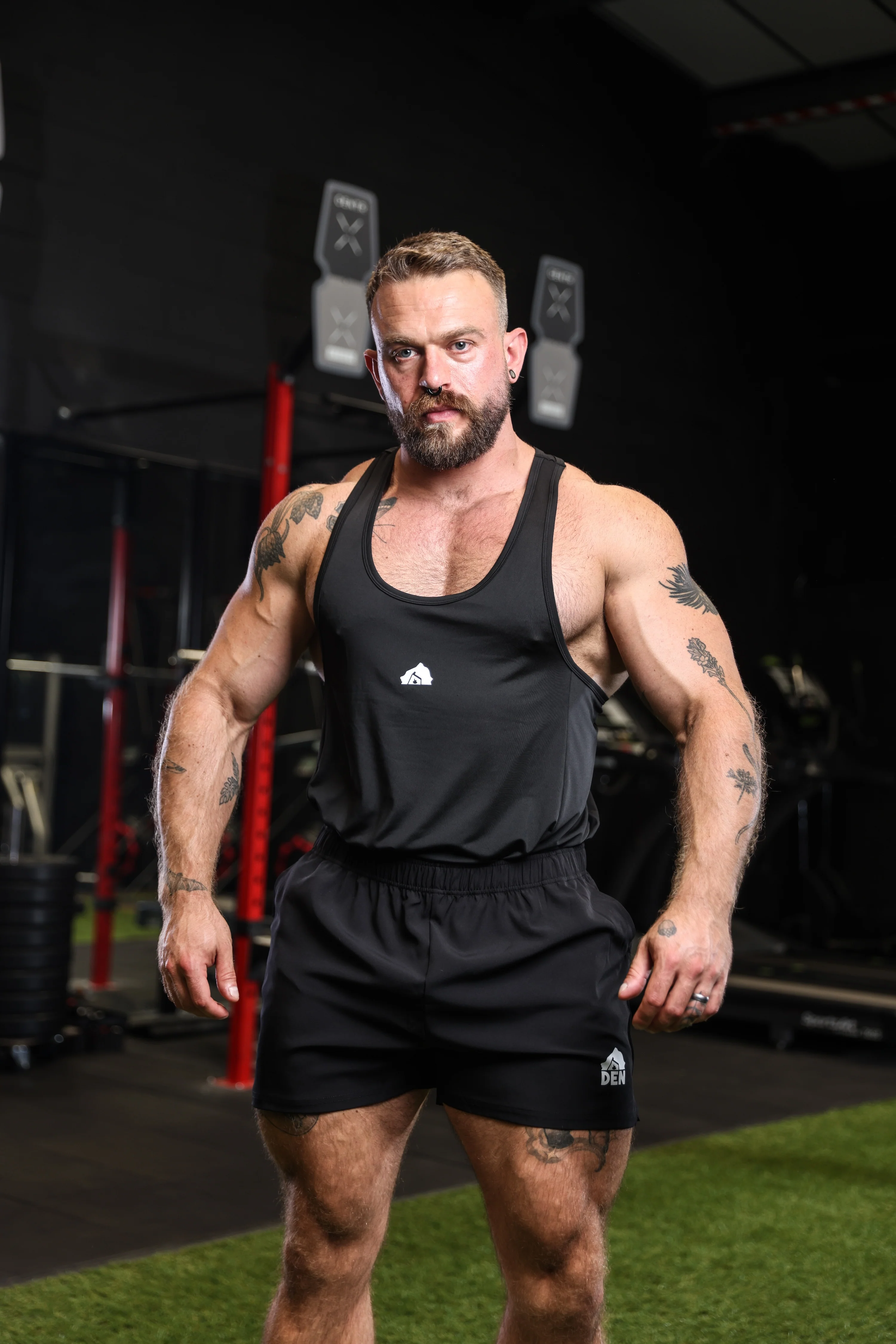 DEN X Bear Trainer Gym Vest - Black - Image 5