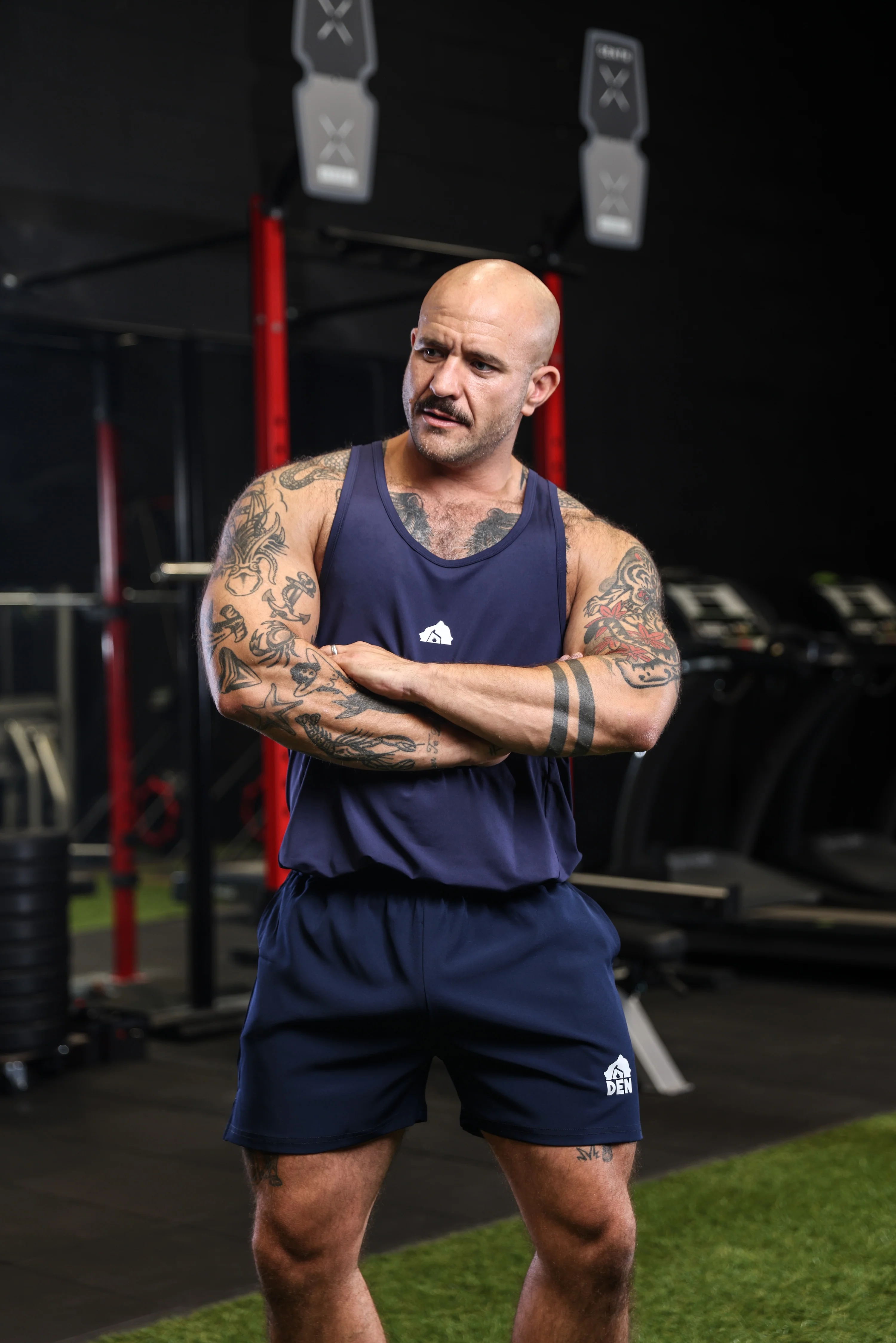 DEN X Bear Trainer Gym Vest - Navy - Image 3