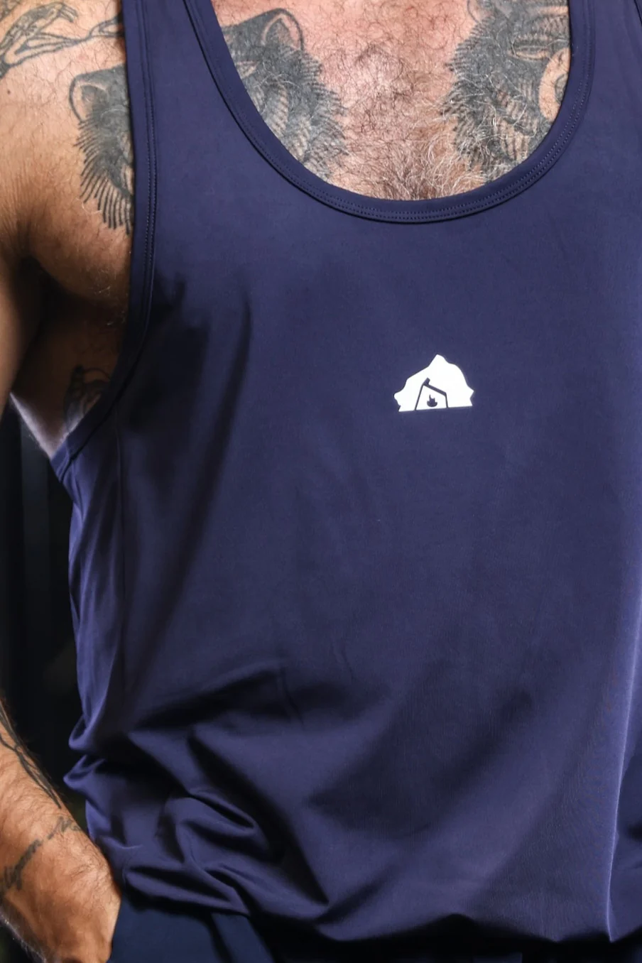 DEN X Bear Trainer Gym Vest - Navy - Image 4