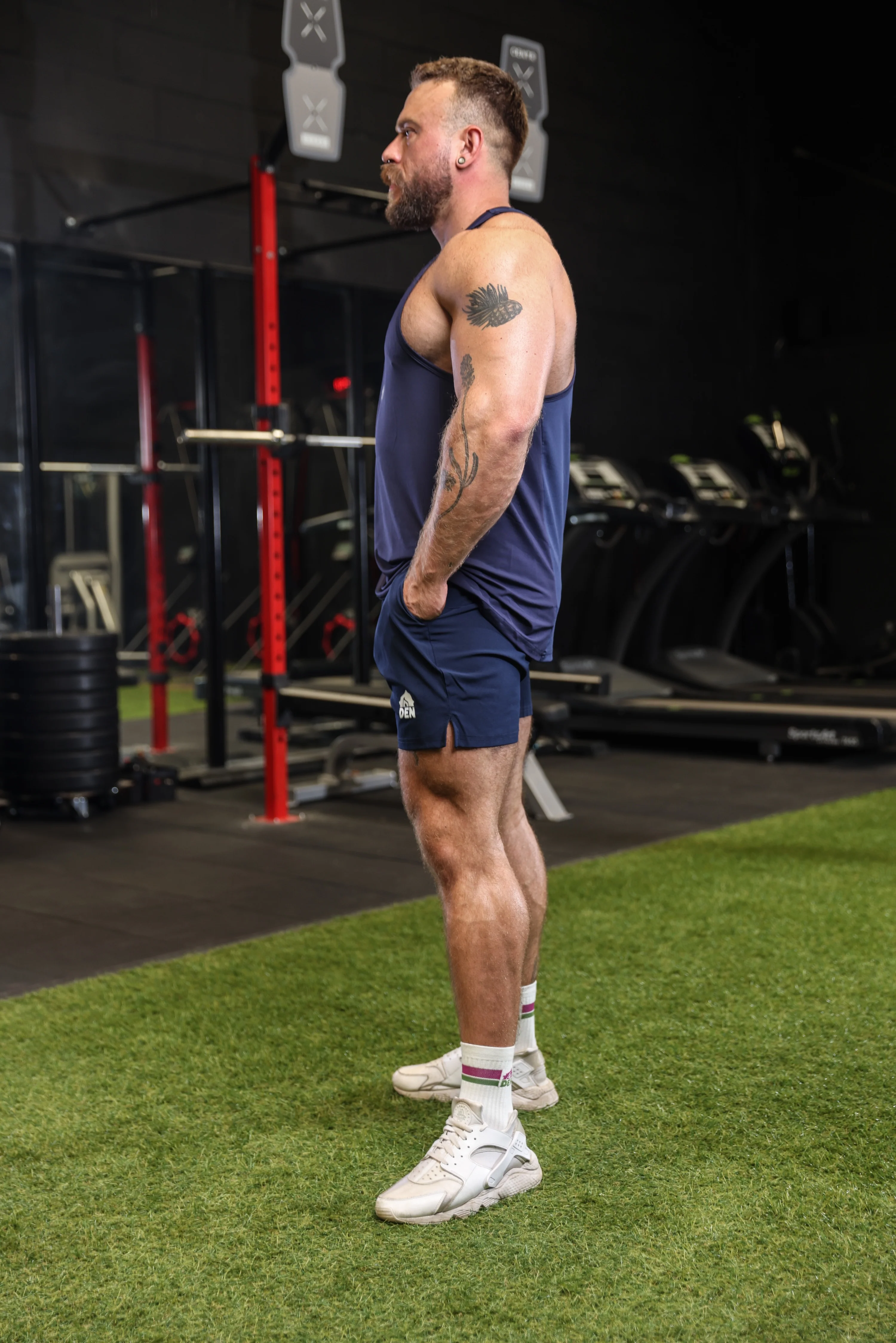 DEN X Bear Trainer Gym Vest - Navy - Image 6