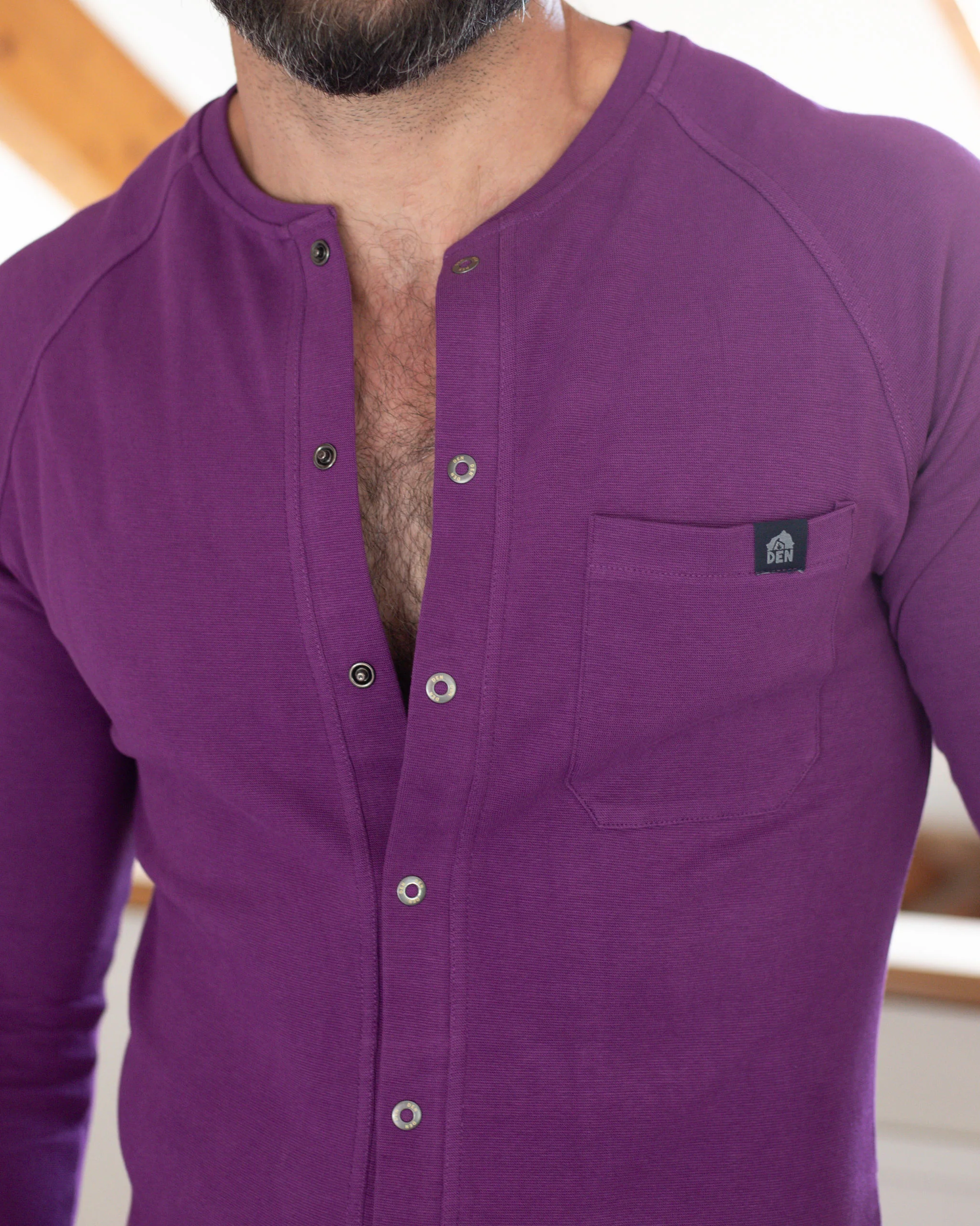 Long Sleeve Union Suit - Purple - Image 3
