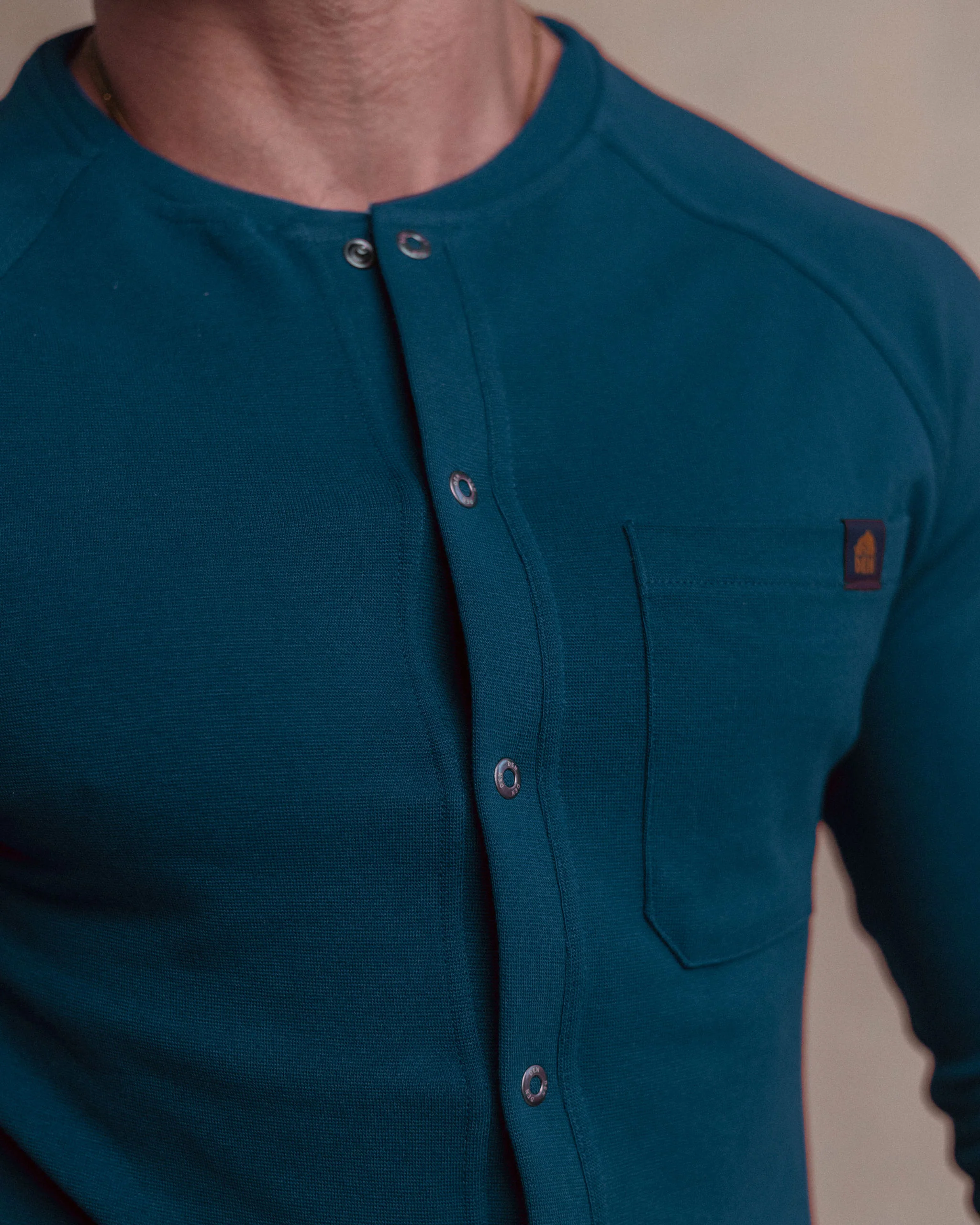Long Sleeve Union Suit - Teal - Image 5