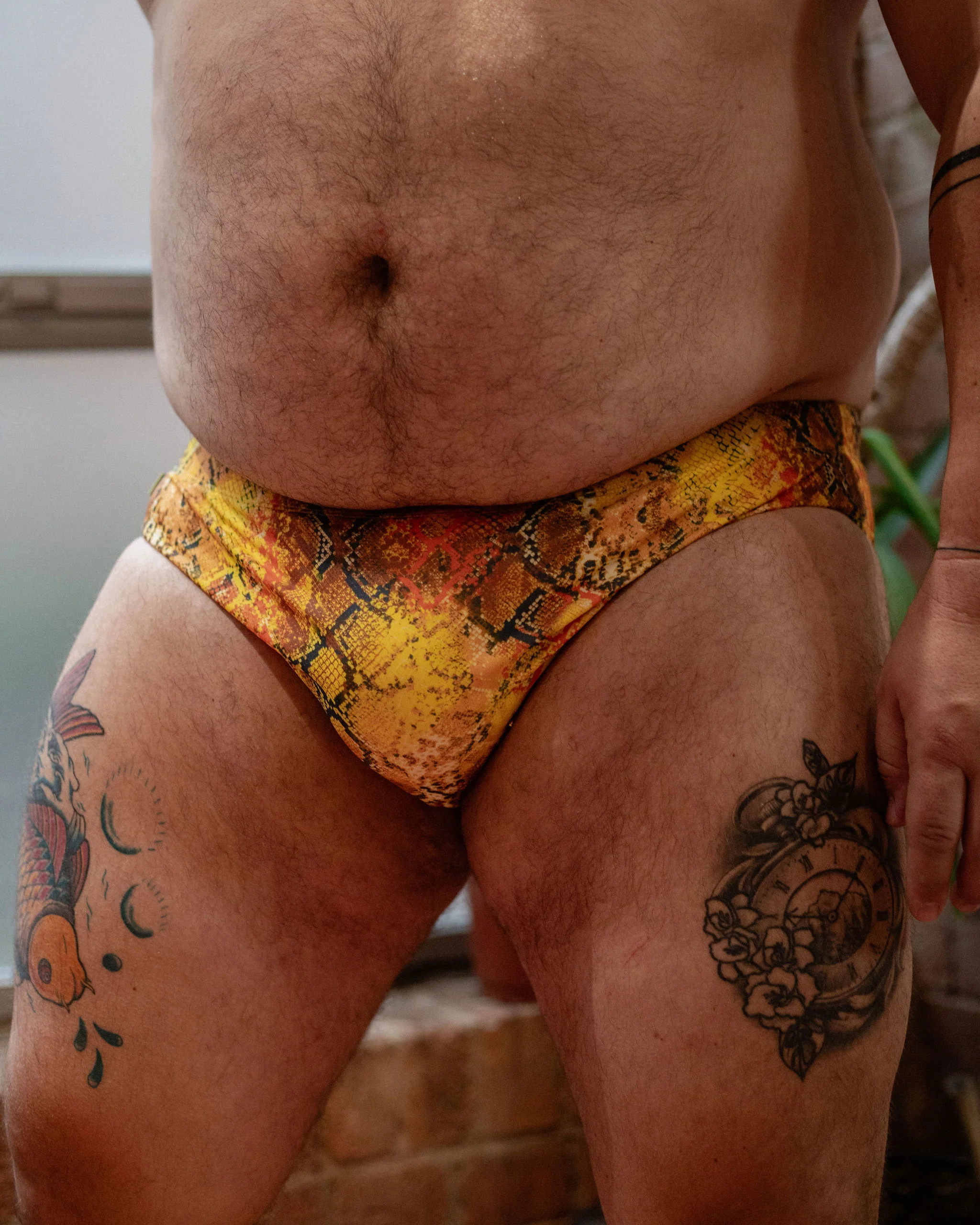 Regular Swim Brief - Gold Serpent - Image 3