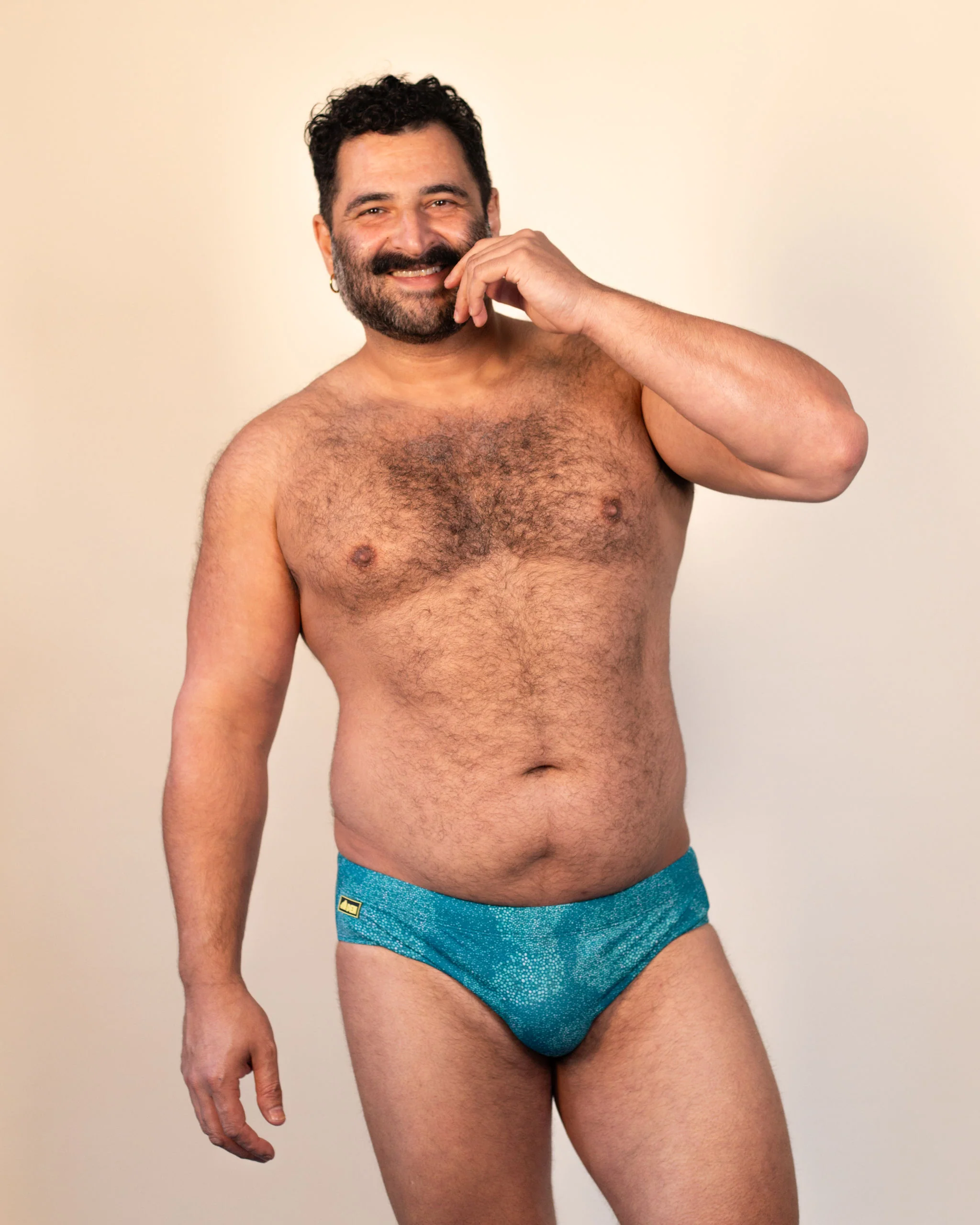 Regular Swim Brief -  Teal Stingray - Image 4
