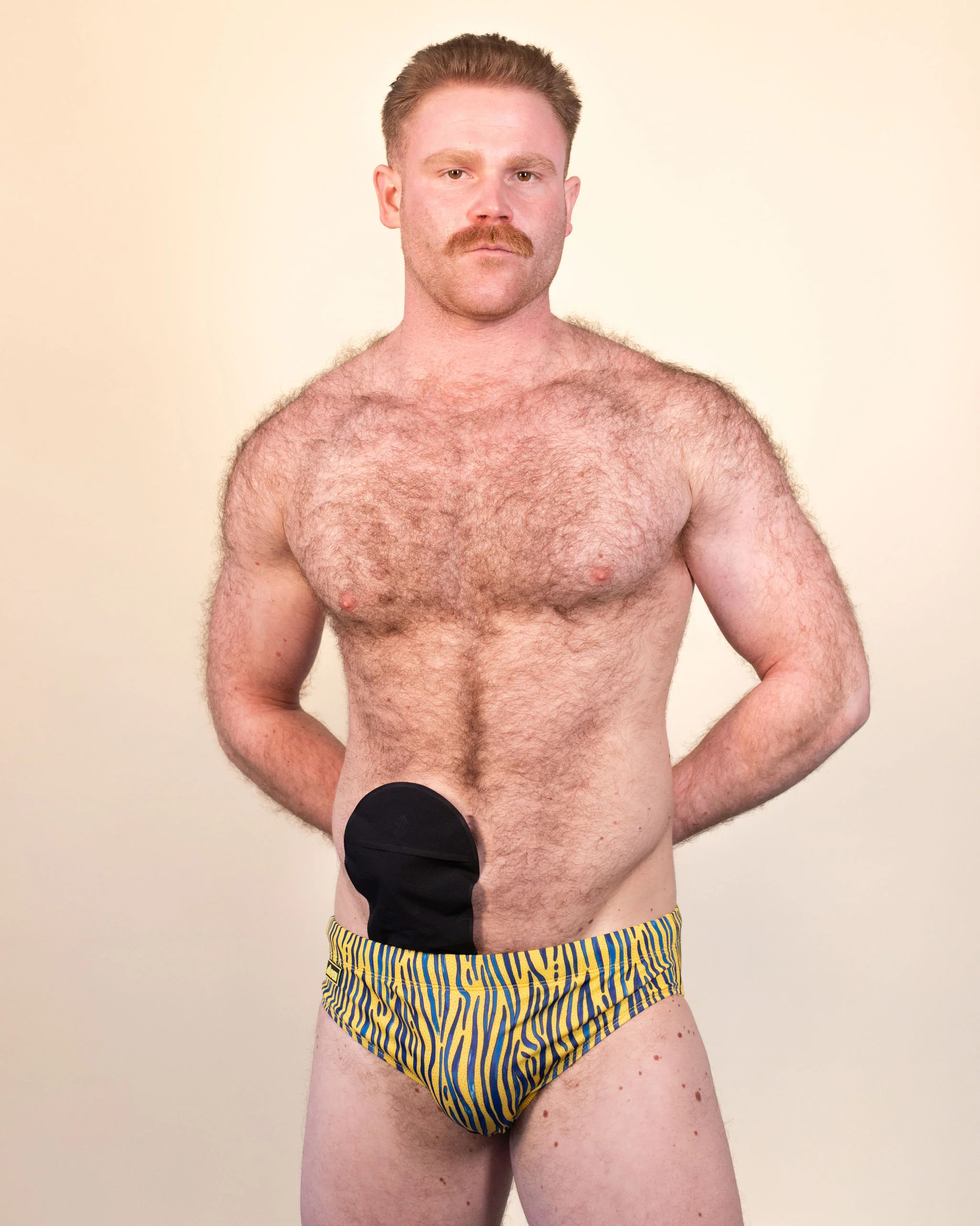 Regular Swim Brief - Yellow Stripe - Image 4