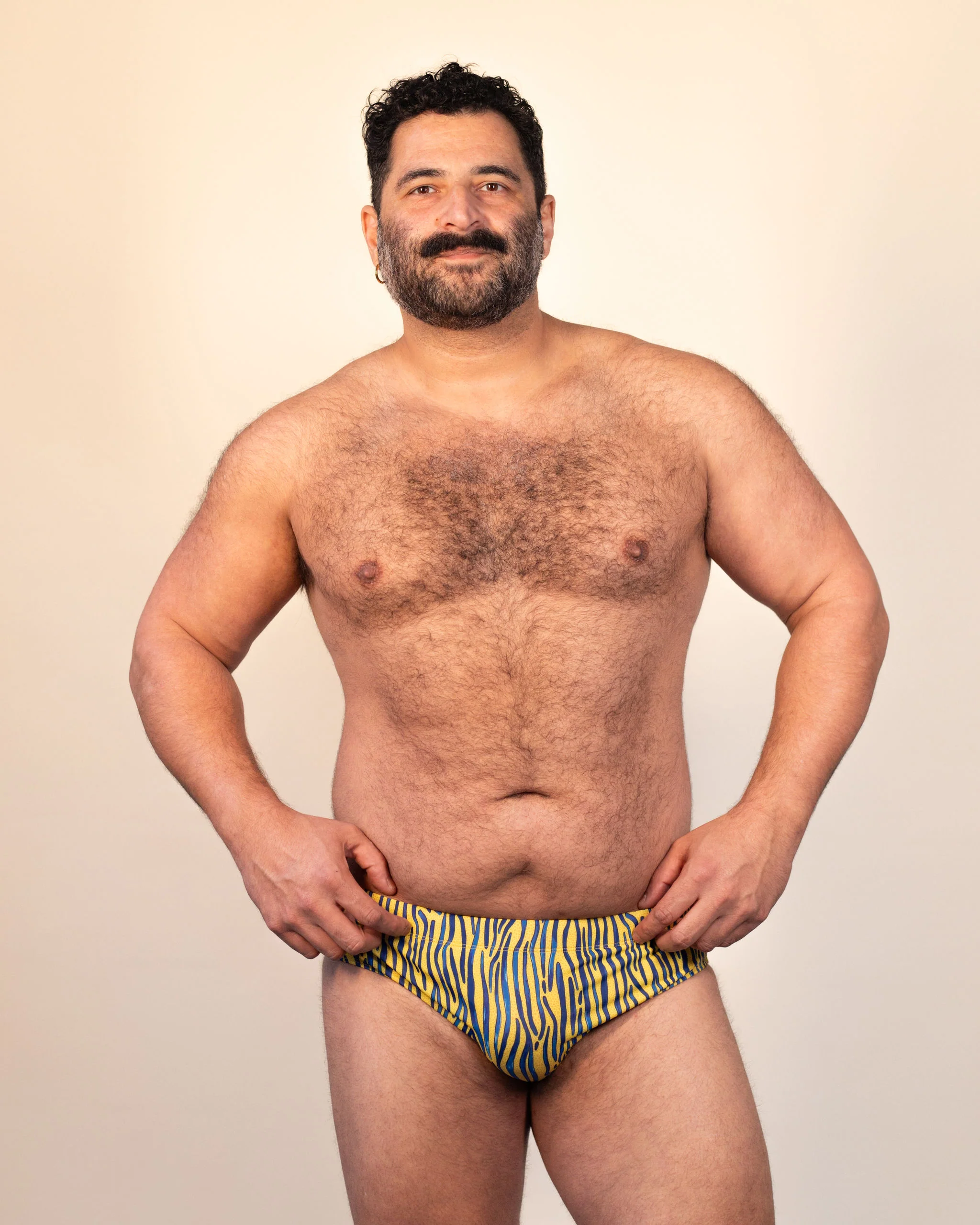 Regular Swim Brief - Yellow Stripe - Image 6