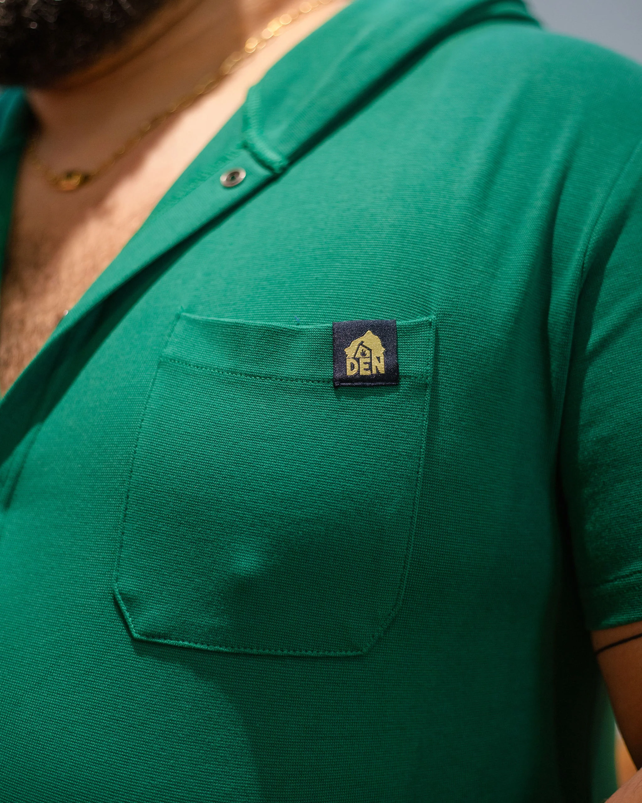 Short Sleeve Hooded Union Suit - Spring Green - Image 3
