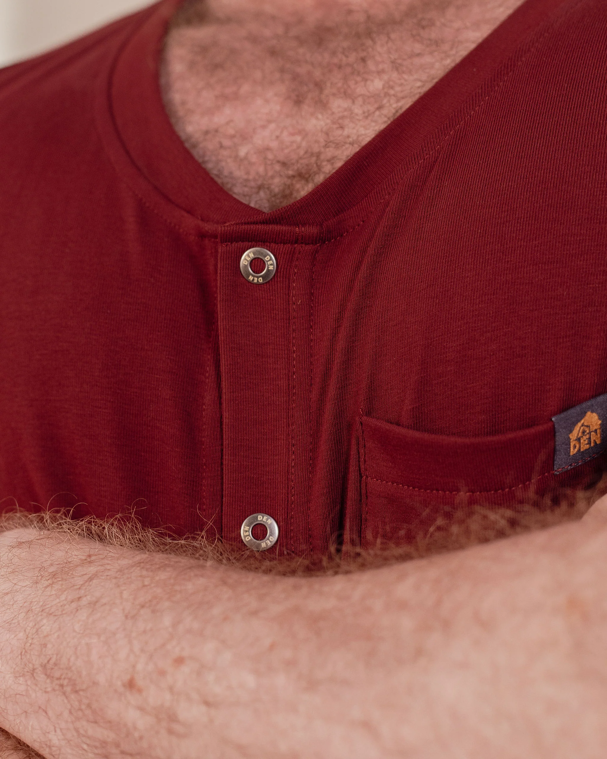 Short Sleeve Summer Union Suit - Burgundy - Image 5