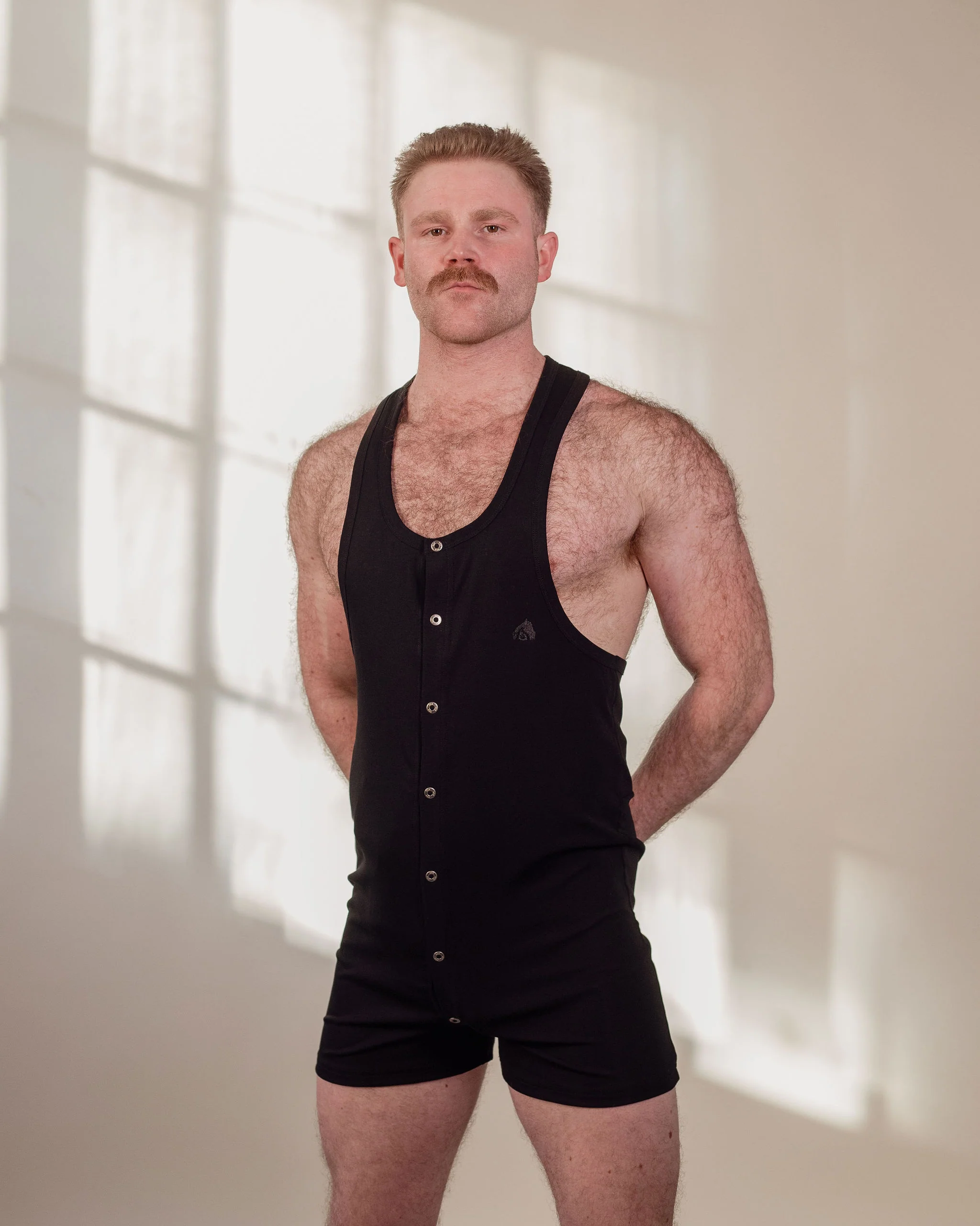 Vest Union Suit - Black - Image 3
