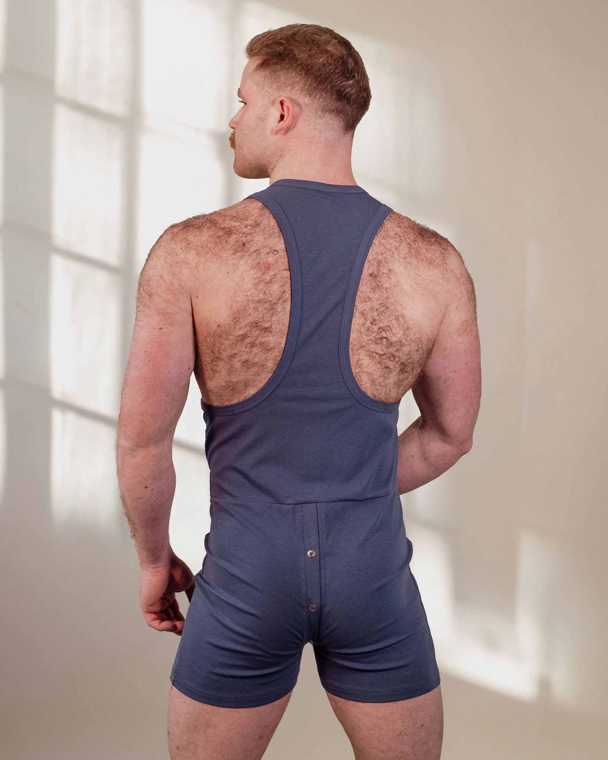 Vest Union Suit - Blue - Image 3
