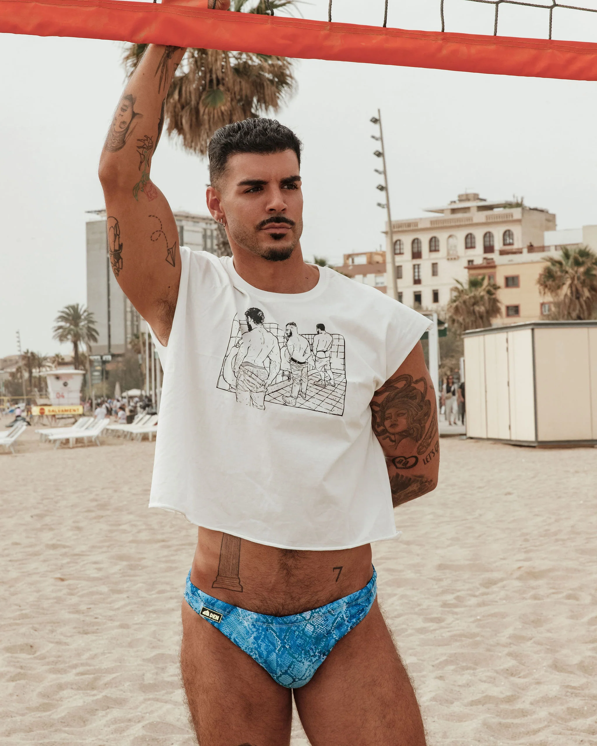 Skinny Swim Brief - Blue Serpent - Image 3