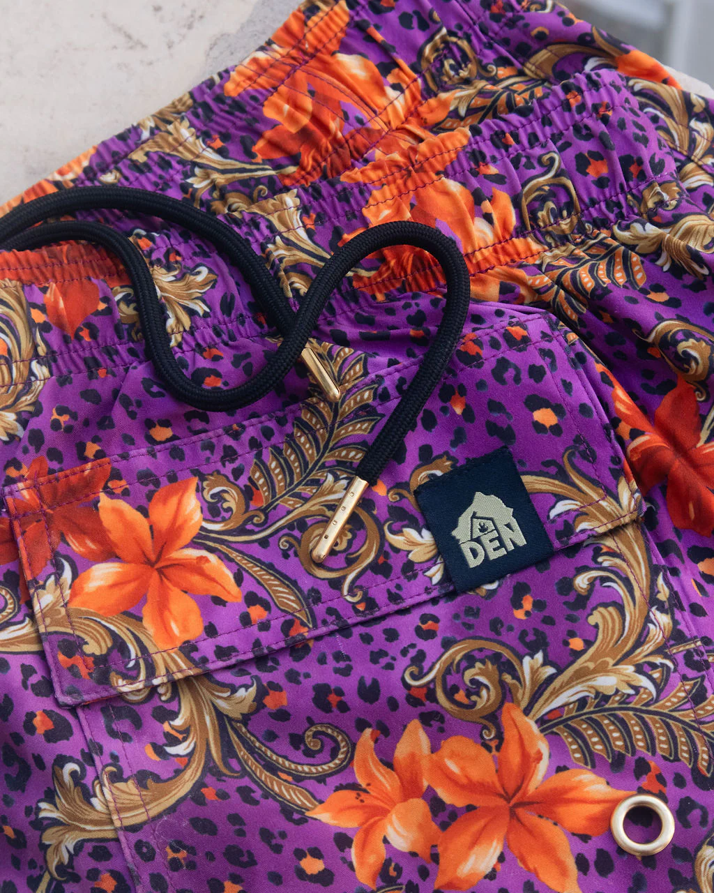 Swim Shorts - Purple Leopard - Image 3