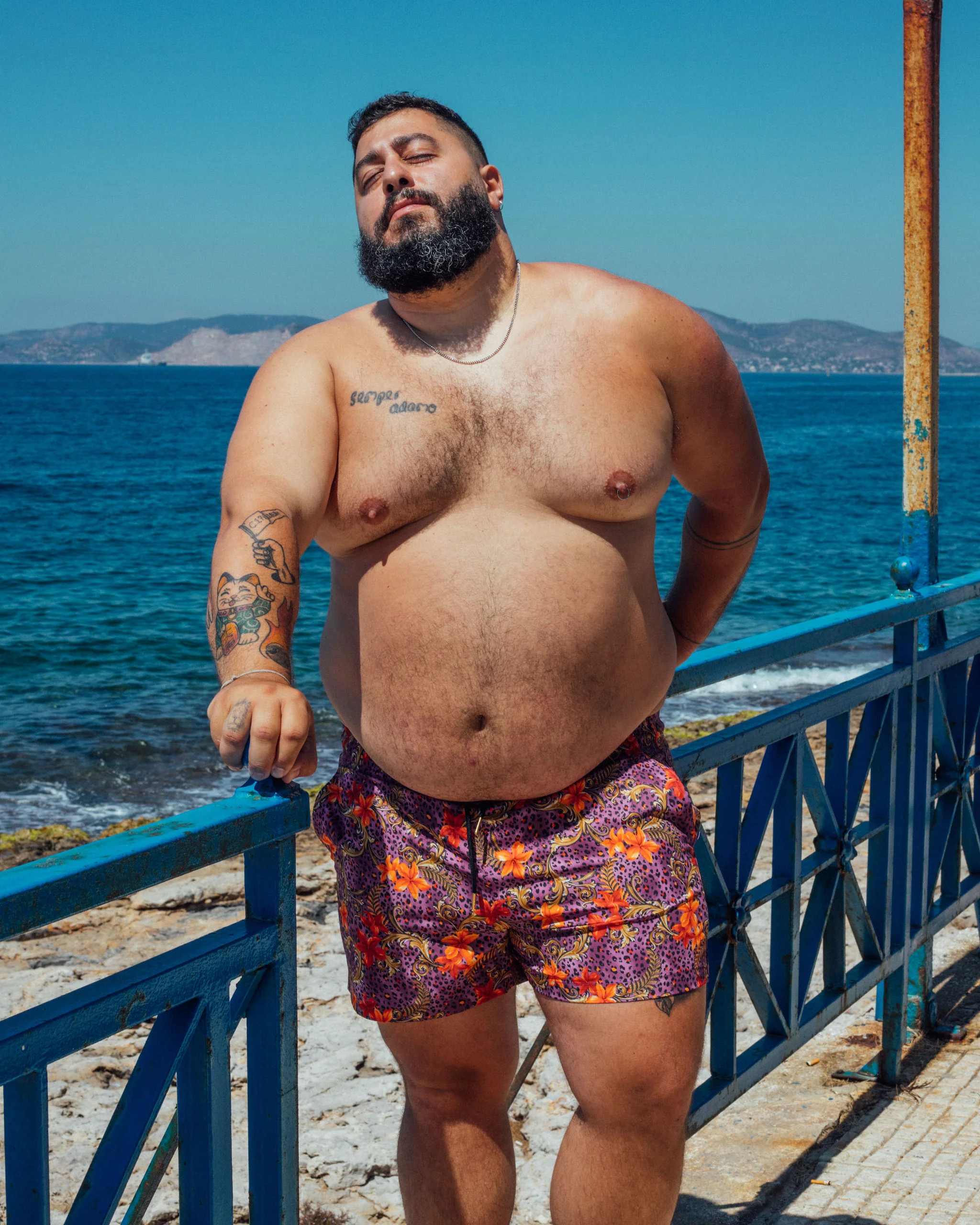 Swim Shorts - Purple Leopard - Image 5