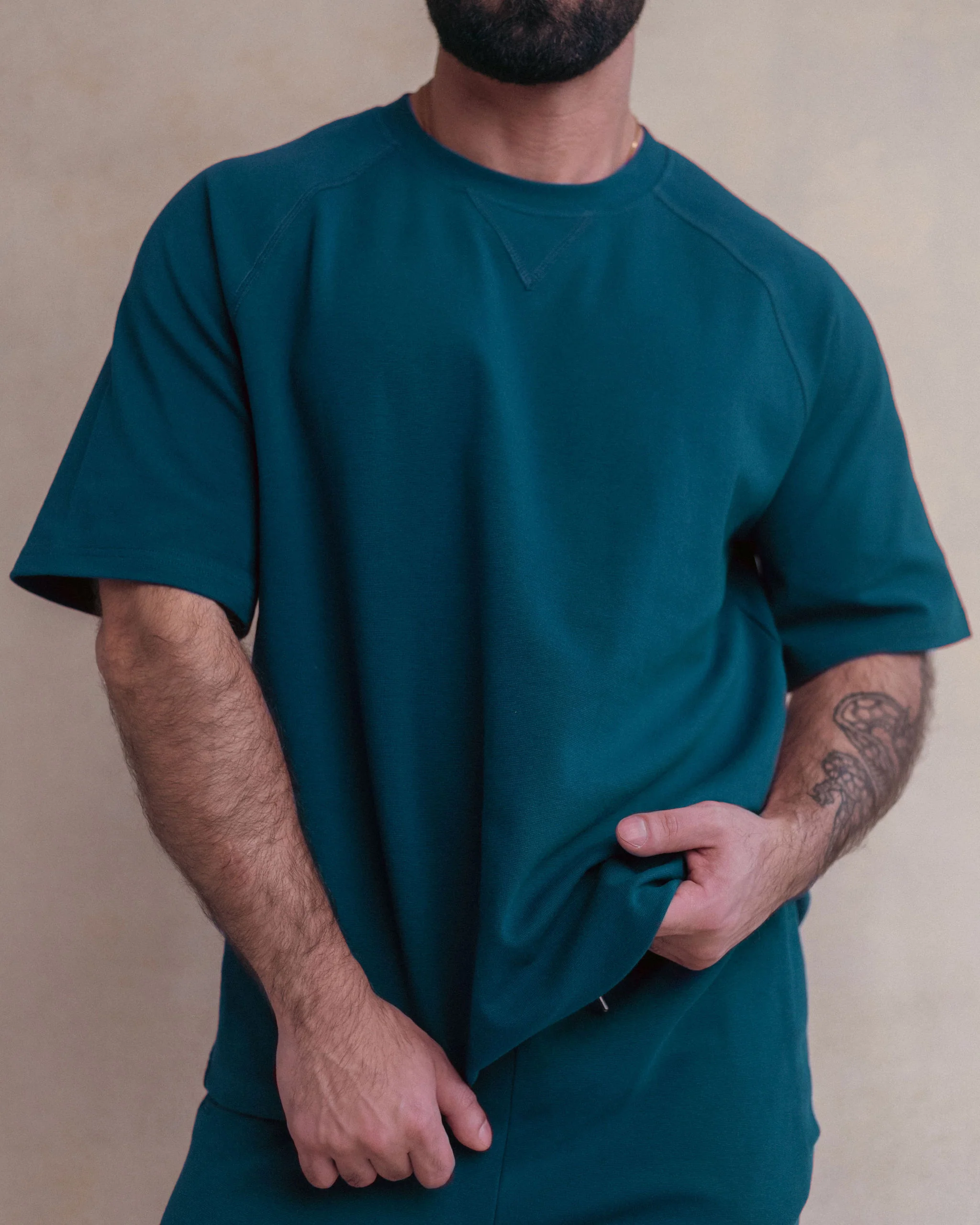 Union Boxy Tee - Teal - Image 2